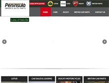 Tablet Screenshot of peninsulaimports.com